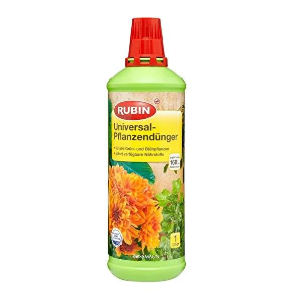 Rubin Plant Fertilizer for Green and Flowering Plants - 1000 ml, Strengthens Resistance & Promotes Healthy Growth