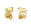 JACQUELINE GOLD WAVY STUD EARRING