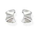 JACQUELINE SILVER WAVY STUD EARRING