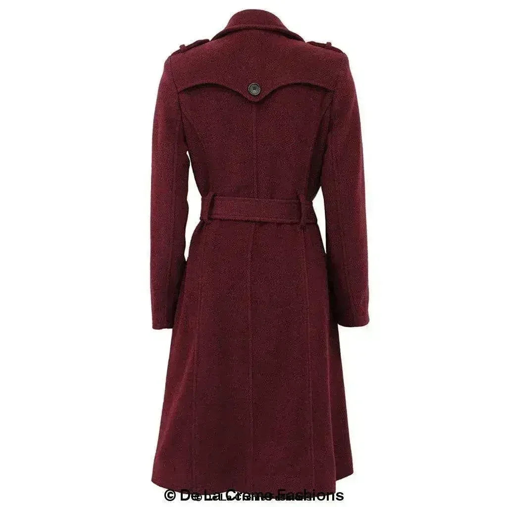 Wool Cashmere Military Coat - British Made | Femstylo