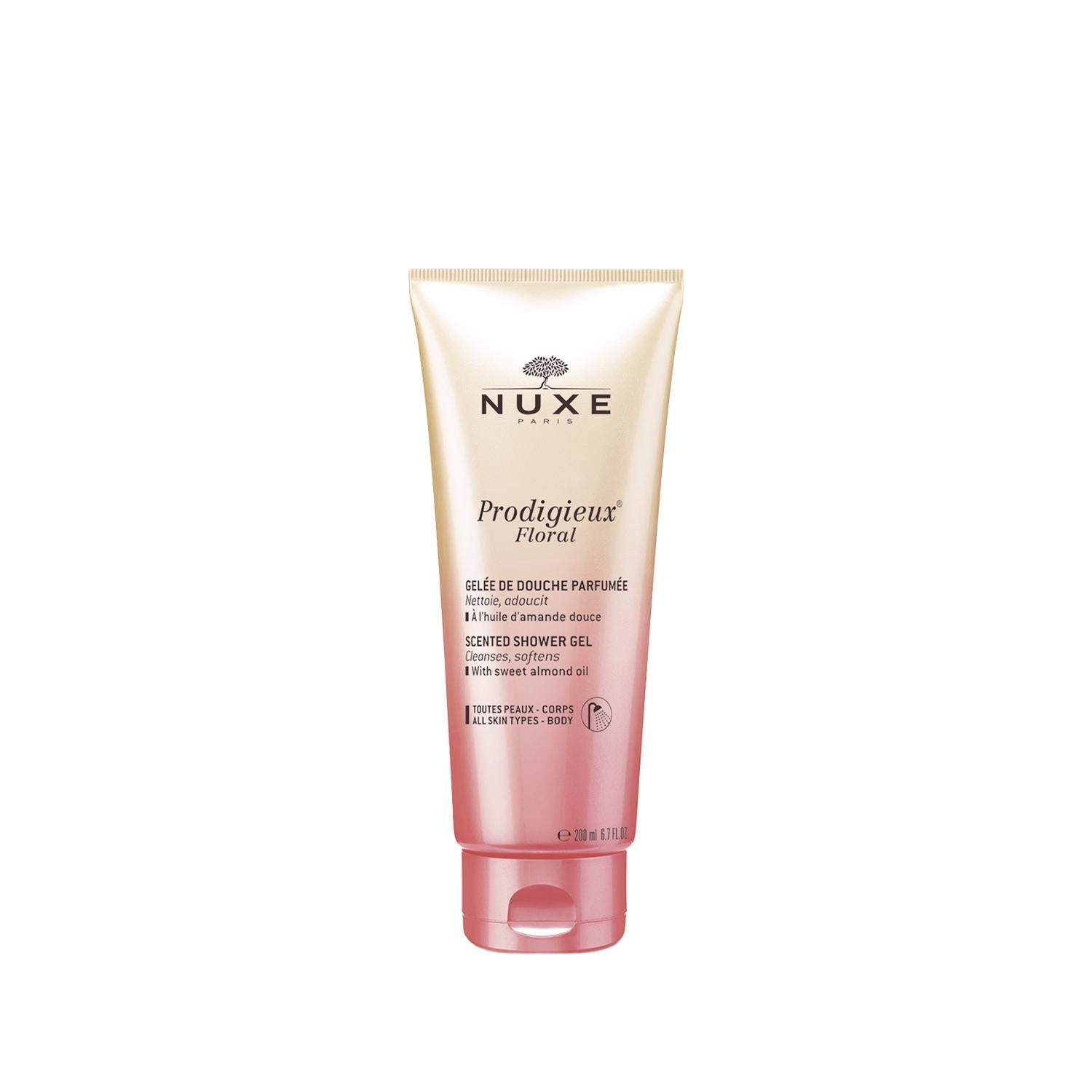 Nuxe Prodigieux Floral Shower Gel 200ml - Luxurious Moisturizing Body Wash