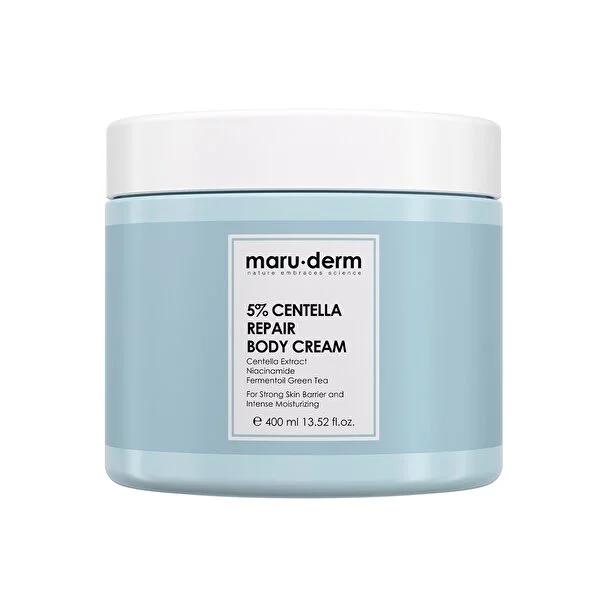 Maruderm Centella Repair Body Cream (400ml) - Intense Moisturizing & Soothing for Sensitive, Atopic & Dry Skin - Niacinamide Body Lotion