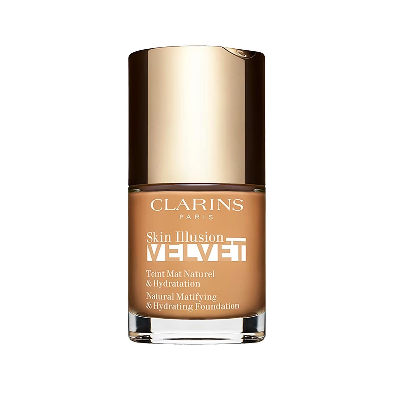 Clarins Skin Illusion Velvet Foundation: Achieve a Natural, Matte Finish with Long-Lasting Radiance - 111N, 30ml