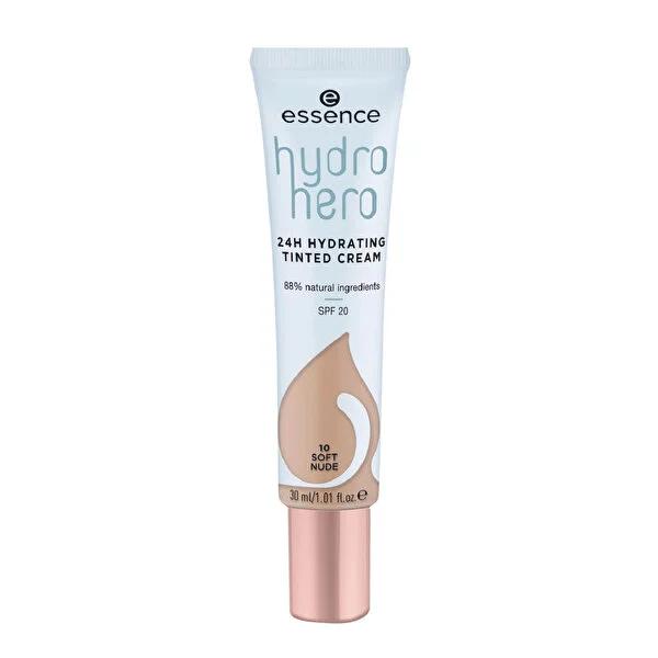 Essence BB Cream Hydrating Tint Cream No : 10 - 24 Hour Hydration, SPF 20, Natural Cosmetics